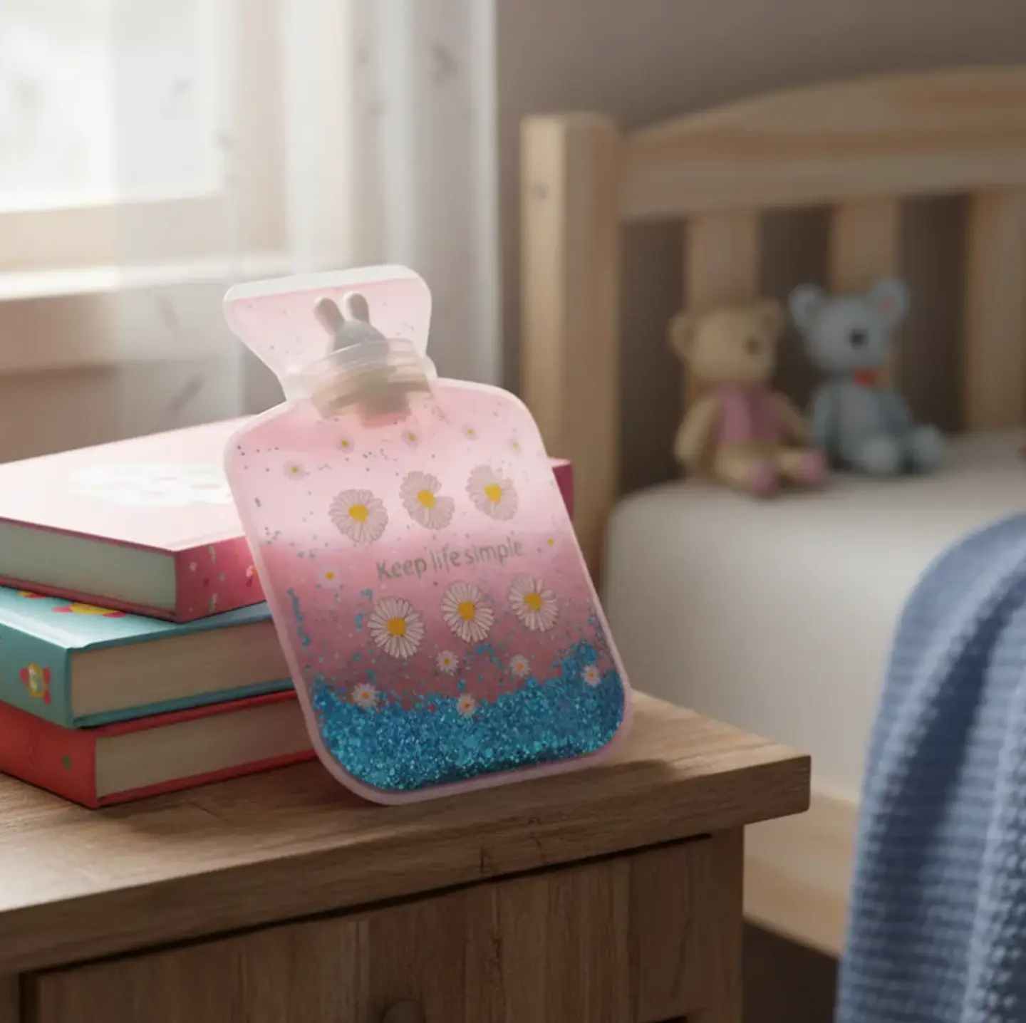 Set 12 Guatero De Mano 500ml Con Glitter Diseños Infantiles 4