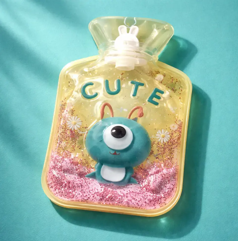 Set 12 Guatero De Mano 500ml Con Glitter Diseños Infantiles 6