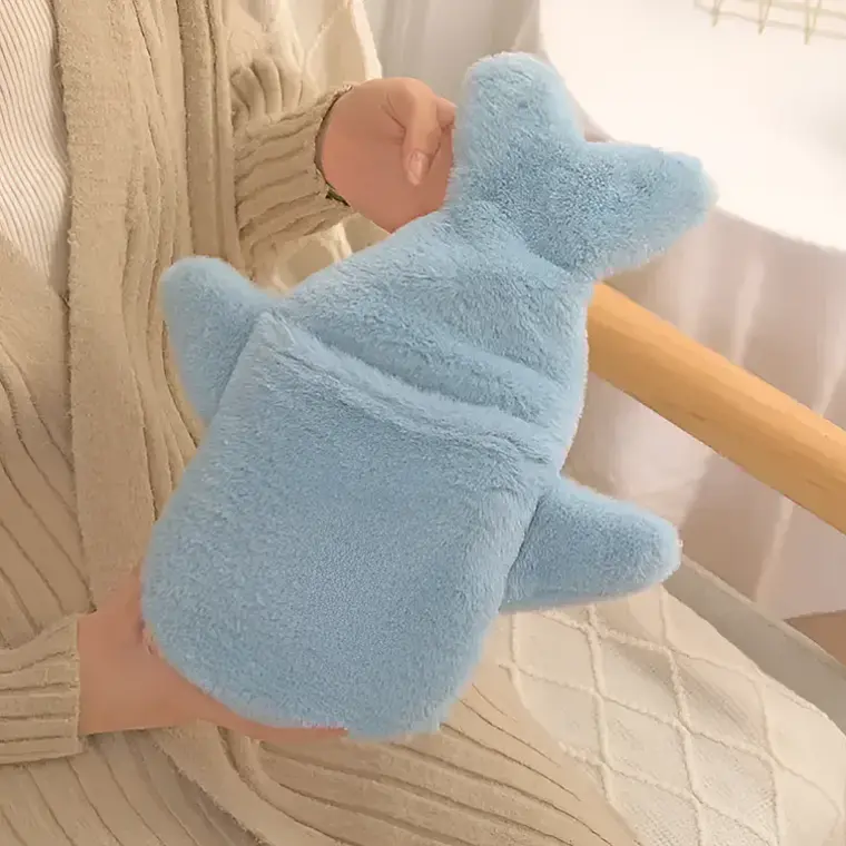 Guatero De Peluche Forrado Tiburón Infantil Kawaii 1000ml 7