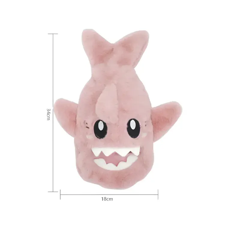Guatero De Peluche Forrado Tiburón Infantil Kawaii 1000ml 4