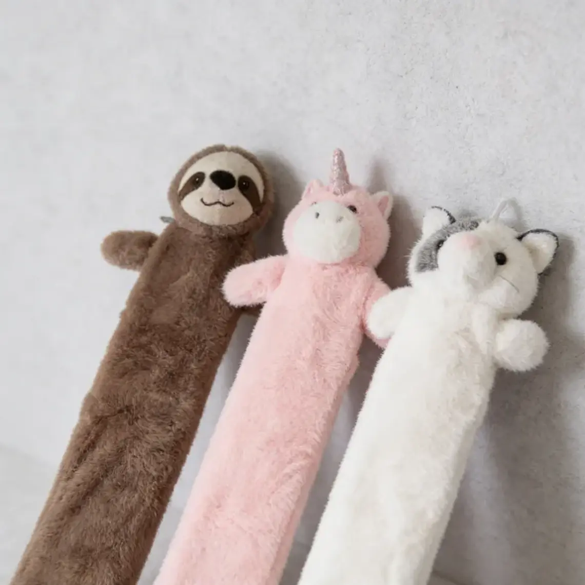 Guatero Largo 2 Litros Con Funda De Peluche Animalitos 75cm 5