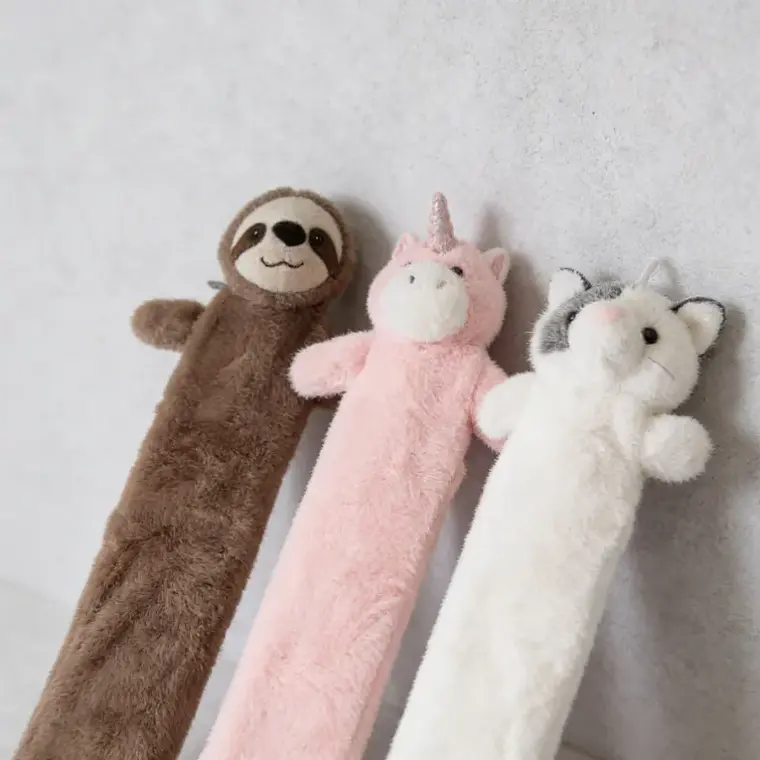 Guatero Largo 2 Litros Con Funda De Peluche Animalitos 75cm 5