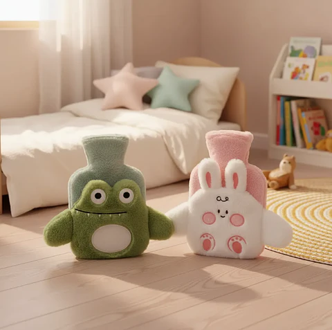 Guatero Infantil De Peluche 1 Litro Diseño Animal Kawaii
