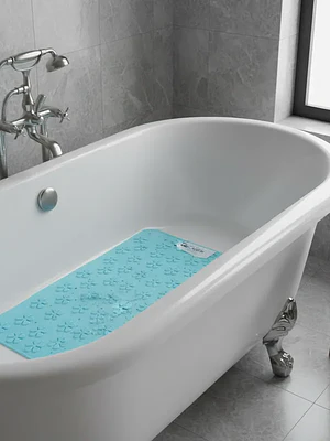 Alfombra Baño Antideslizante 35x68cm con Ventosas Flores