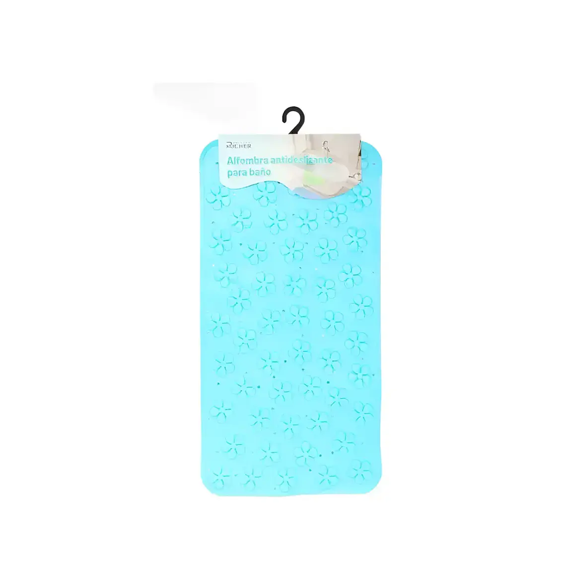 Alfombra Baño Antideslizante 35x68cm con Ventosas Flores 3