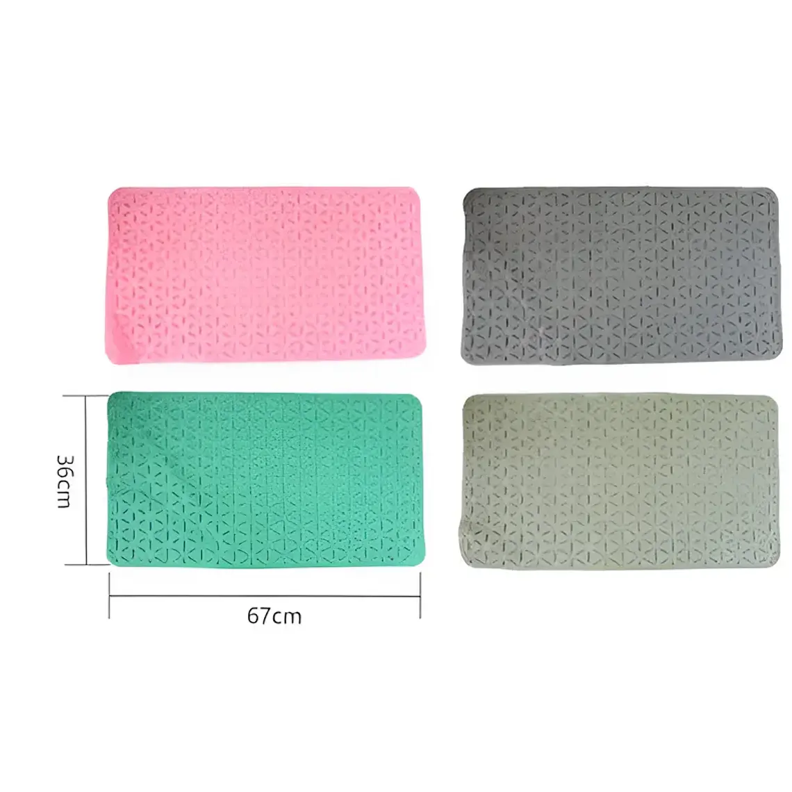 Alfombra de Baño Antideslizante con Ventosas 36x67cm 4