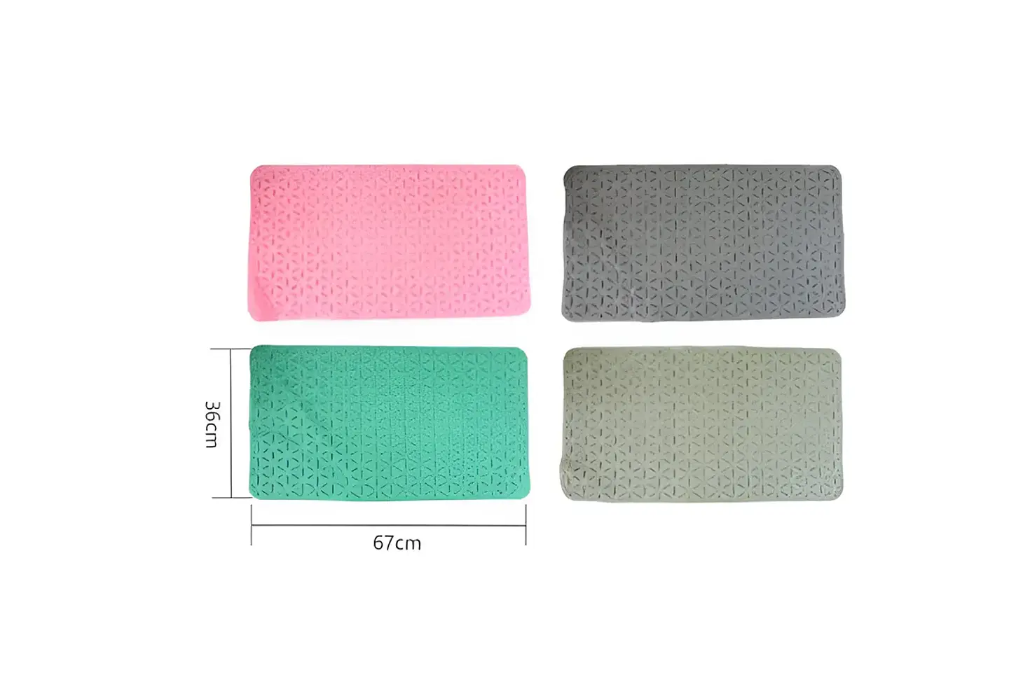 Alfombra de Baño Antideslizante con Ventosas 36x67cm 4