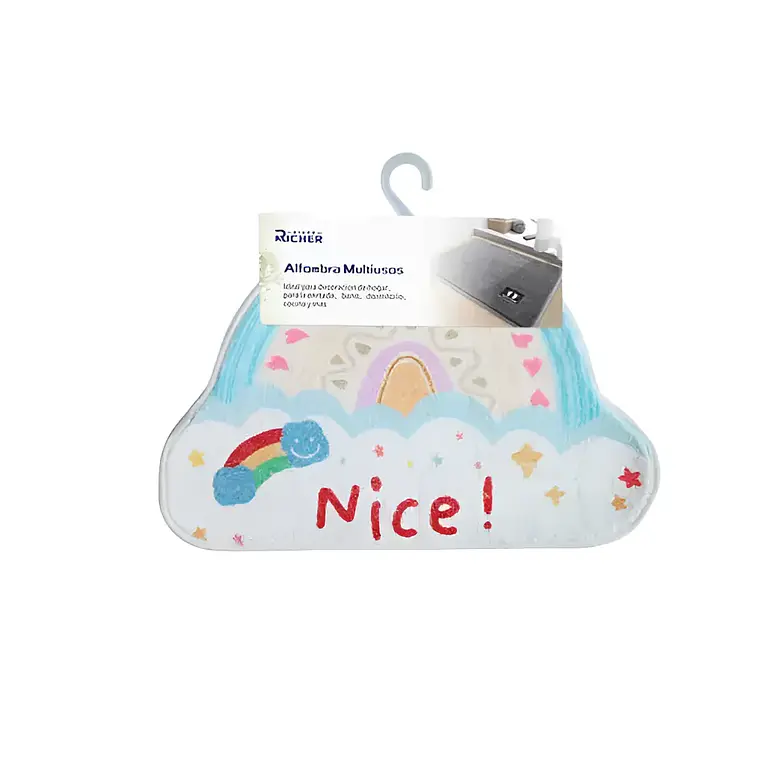 Alfombra Infantil Diseño Unicornio Arcoíris 40x60cm 5