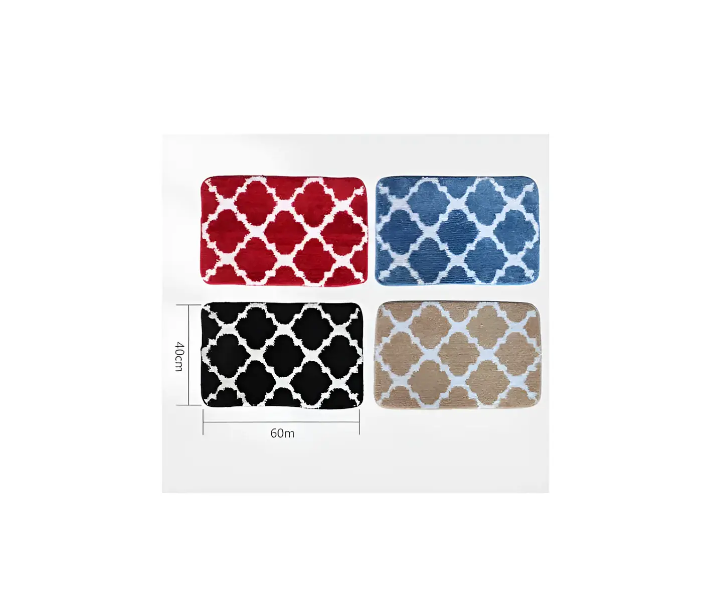 Alfombra de Baño Antideslizante Absorbente 40x60 cm 4
