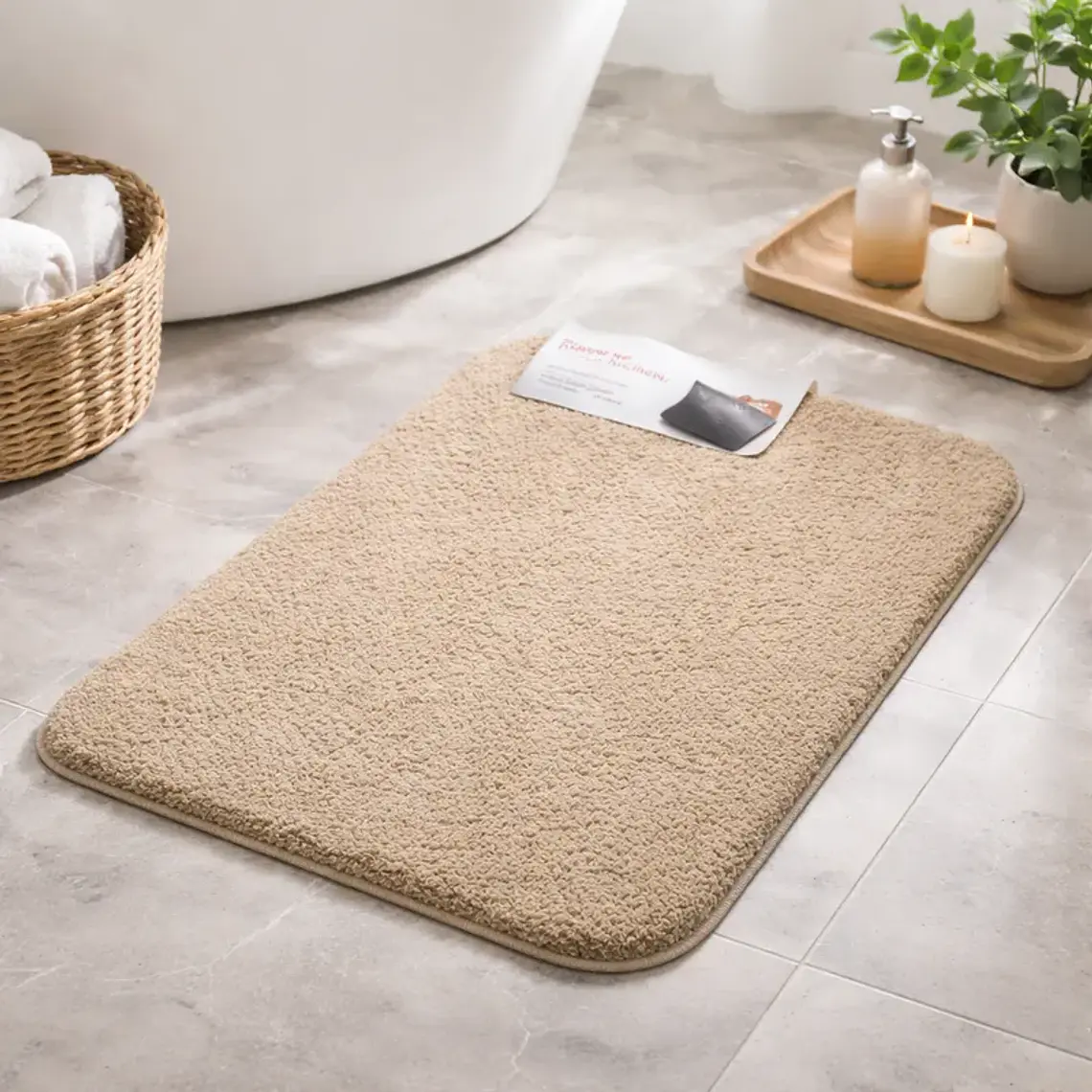 Alfombra decorativa felpuda genérica para hogar 40x60cm 3