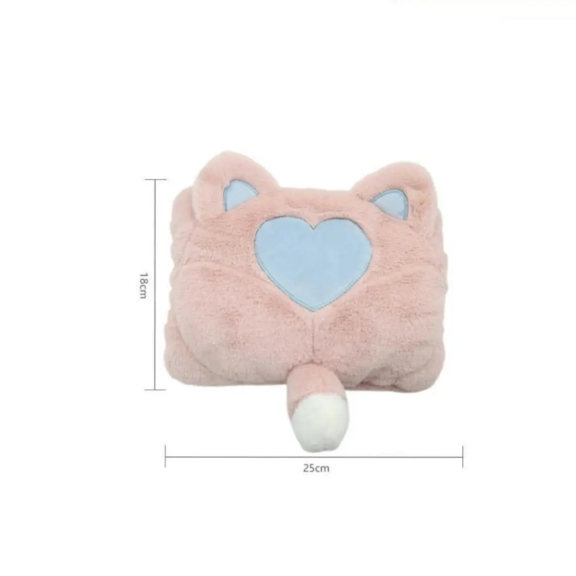 Guatero Eléctrico Recargable  Calientamanos Felpa Gato 3