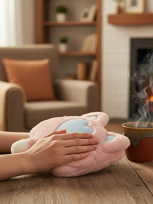 Guatero Eléctrico Recargable  Calientamanos Felpa Gato