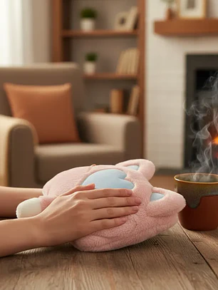 Guatero Eléctrico Recargable  Calientamanos Felpa Gato