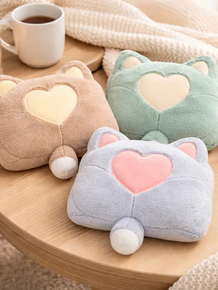 Guatero Eléctrico Recargable  Calientamanos Felpa Gato