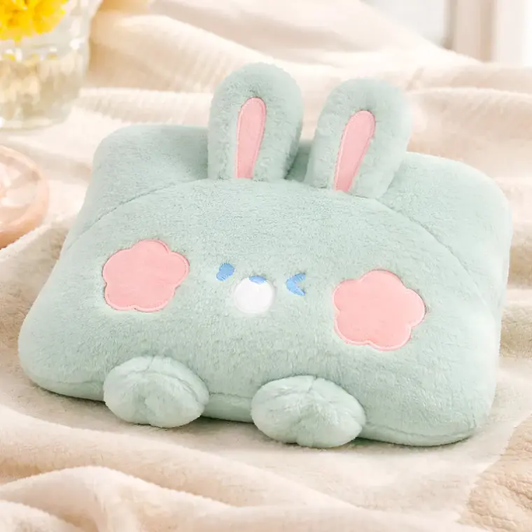Guatero Eléctrico Calientamanos De Peluche Diseño Conejo Kawaii 5