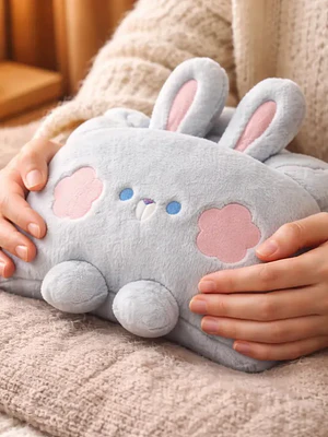 Guatero Eléctrico Calientamanos De Peluche Diseño Conejo Kawaii