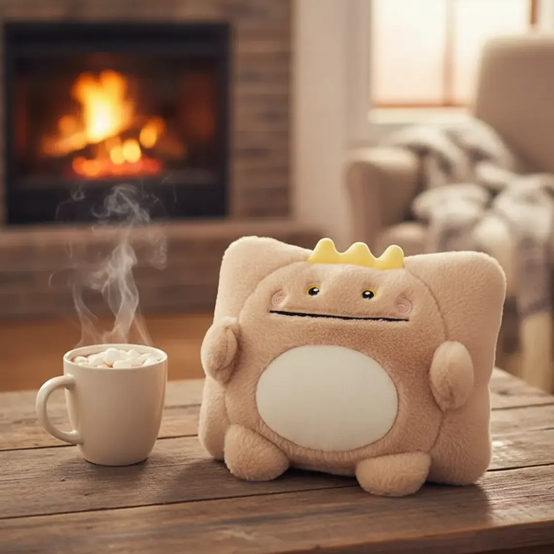 Guatero Calientamanos Peluche Dinosaurio Kawaii 25x18 cm 6