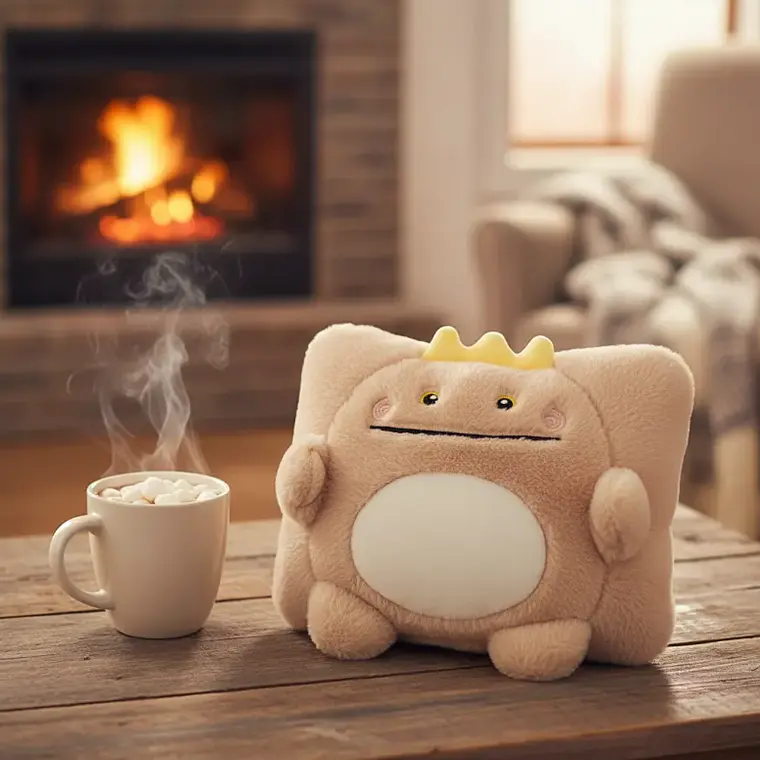 Guatero Calientamanos Peluche Dinosaurio Kawaii 25x18 cm 6