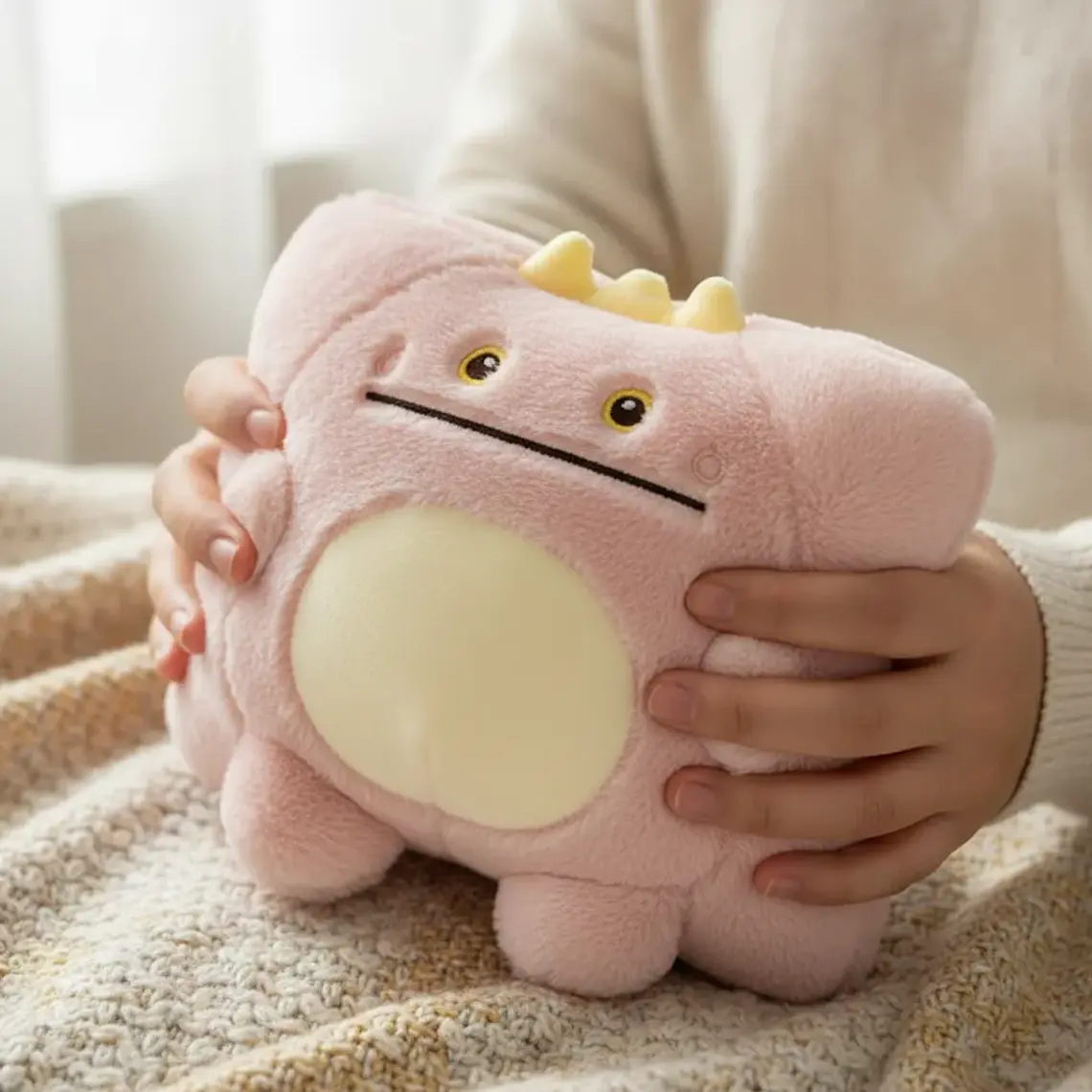Guatero Calientamanos Peluche Dinosaurio Kawaii 25x18 cm 2