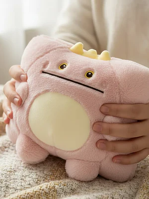 Guatero Calientamanos Peluche Dinosaurio Kawaii 25x18 cm