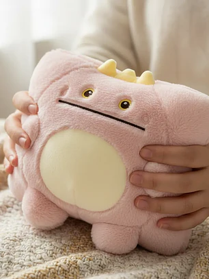 Guatero Calientamanos Peluche Dinosaurio Kawaii 25x18 cm