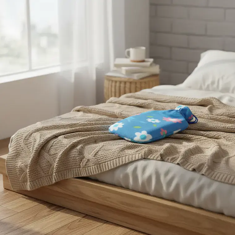 Guatero Bolsa De Agua Caliente 2 Litros Con Funda Polar 6