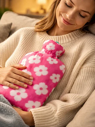 Guatero Bolsa De Agua Caliente 2 Litros Con Funda Polar