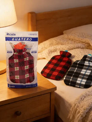 Guatero Bolsa De Agua Caliente 2 Litros Con Funda De Polar