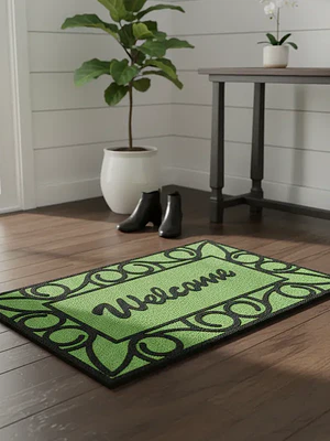 Alfombra decorativa Genérica diseño Welcome para hogar 40x60cm