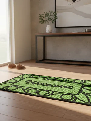 Alfombra decorativa Genérica diseño Welcome para hogar 40x60cm