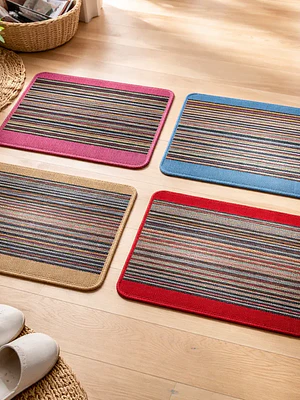 Alfombra Decorativa Rayas Multicolor Diseño Genérico 40x57cm