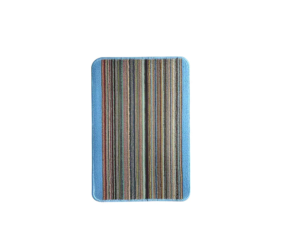 Alfombra Decorativa Rayas Multicolor Diseño Genérico 40x57cm 6