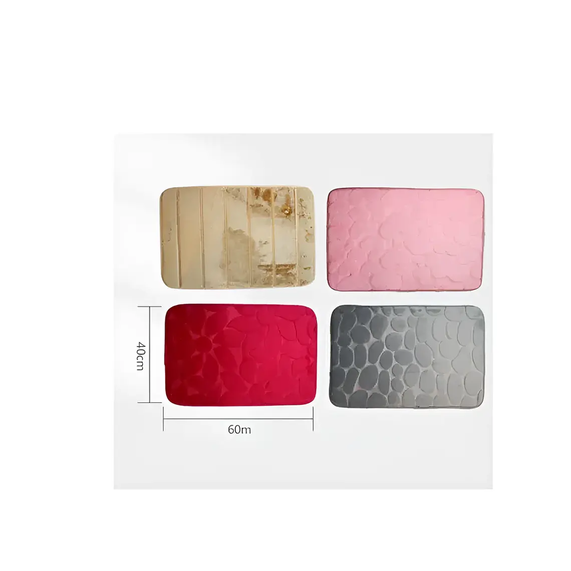 Alfombra decorativa antideslizante genérica para hogar 40x60cm 5