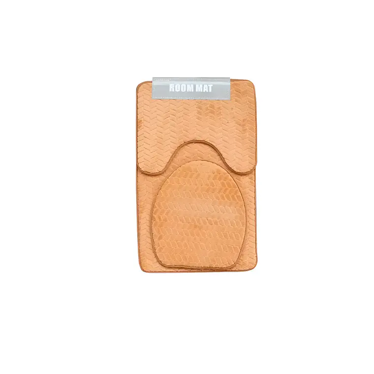 Set 3 piezas Alfombra de baño rectangular 50x80 cm 5