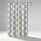 cortina de baño con diseño de flores  - Miniatura 3