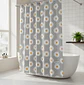 cortina de baño con diseño de flores  - Miniatura 4