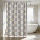 cortina de baño con diseño de flores  - Miniatura 5