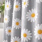 cortina de baño con diseño de flores  - Miniatura 7