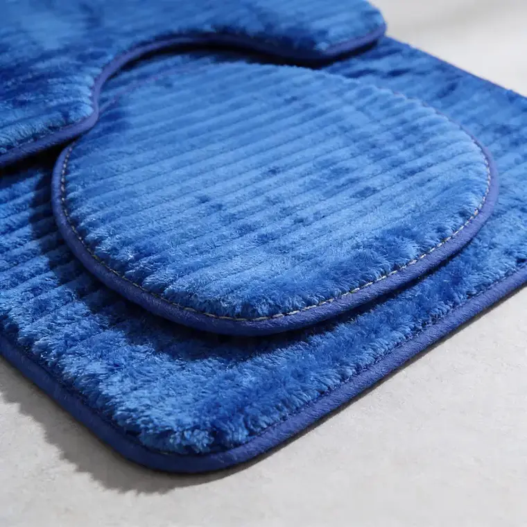 Set Baño 3 Piezas Alfombra Antideslizante 50x80cm 3