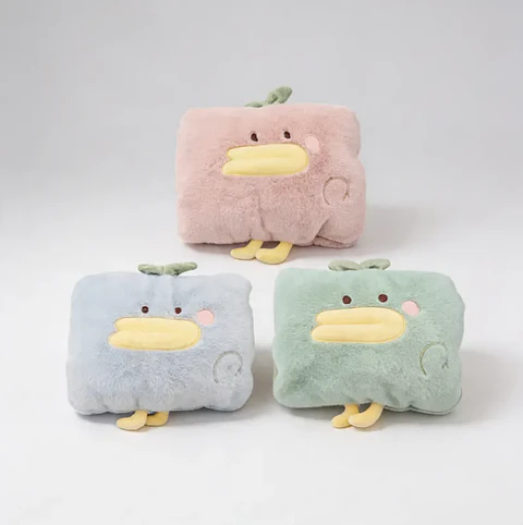 Guatero Eléctrico Recargable Peluche Pato Kawaii Calienta Manos