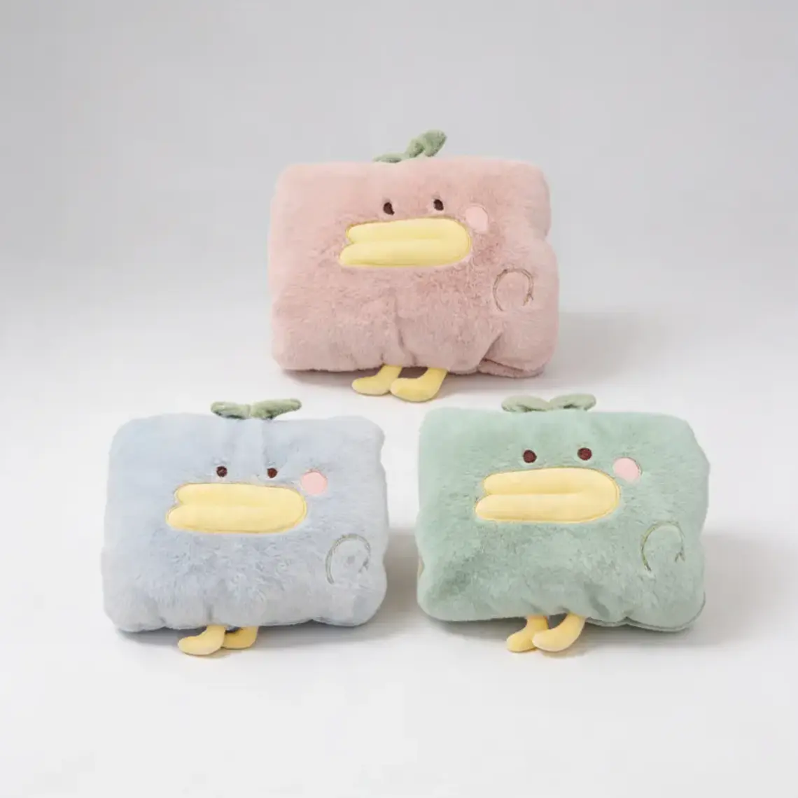 Guatero Eléctrico Recargable Peluche Pato Kawaii Calienta Manos 2