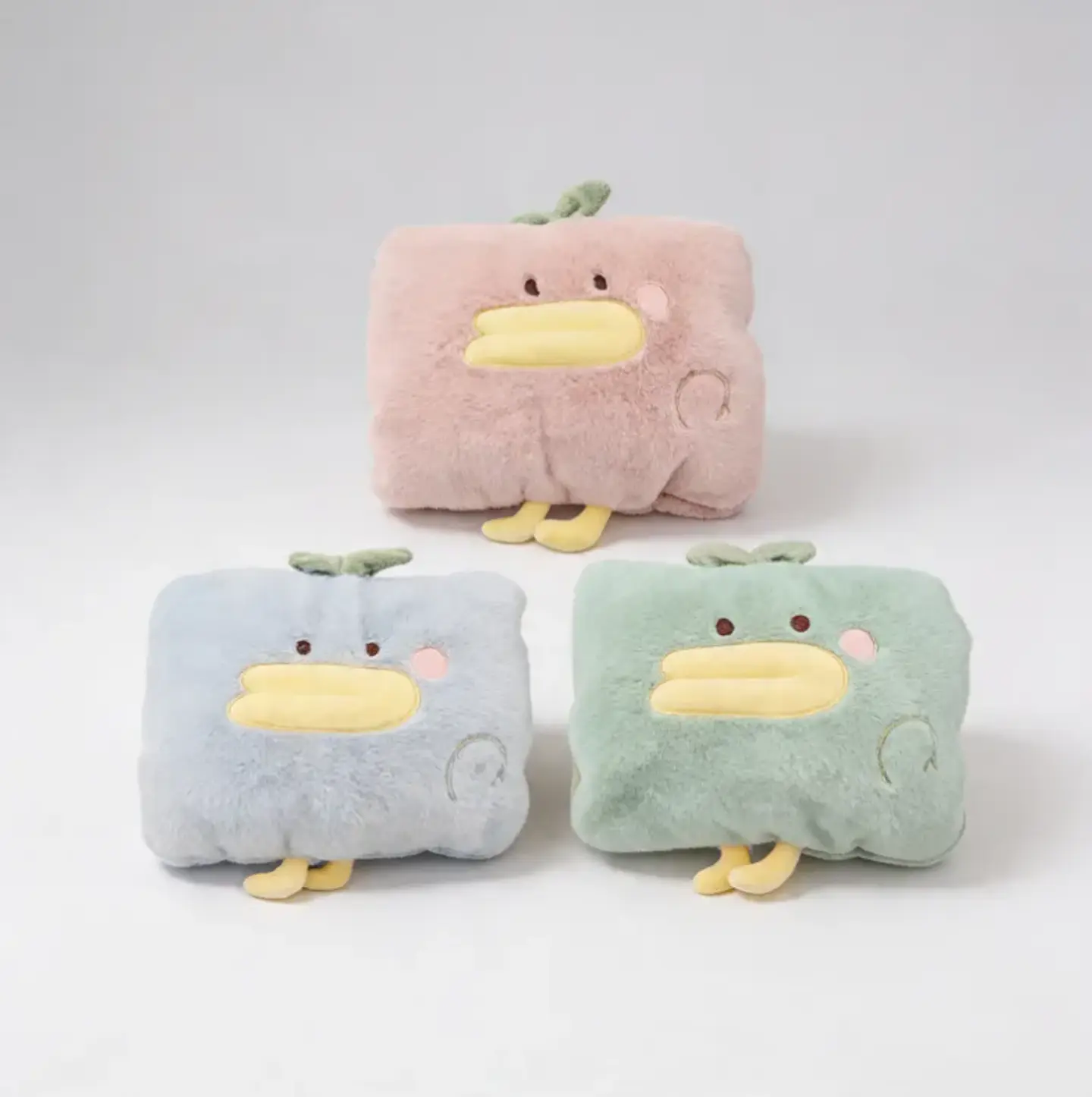 Guatero Eléctrico Recargable Peluche Pato Kawaii Calienta Manos 2