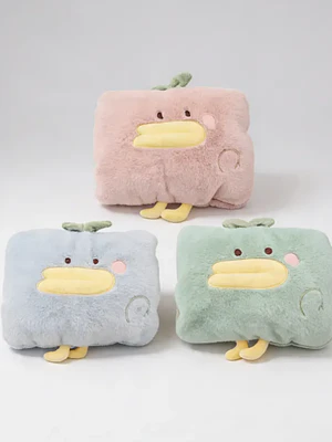 Guatero Eléctrico Recargable Peluche Pato Kawaii Calienta Manos