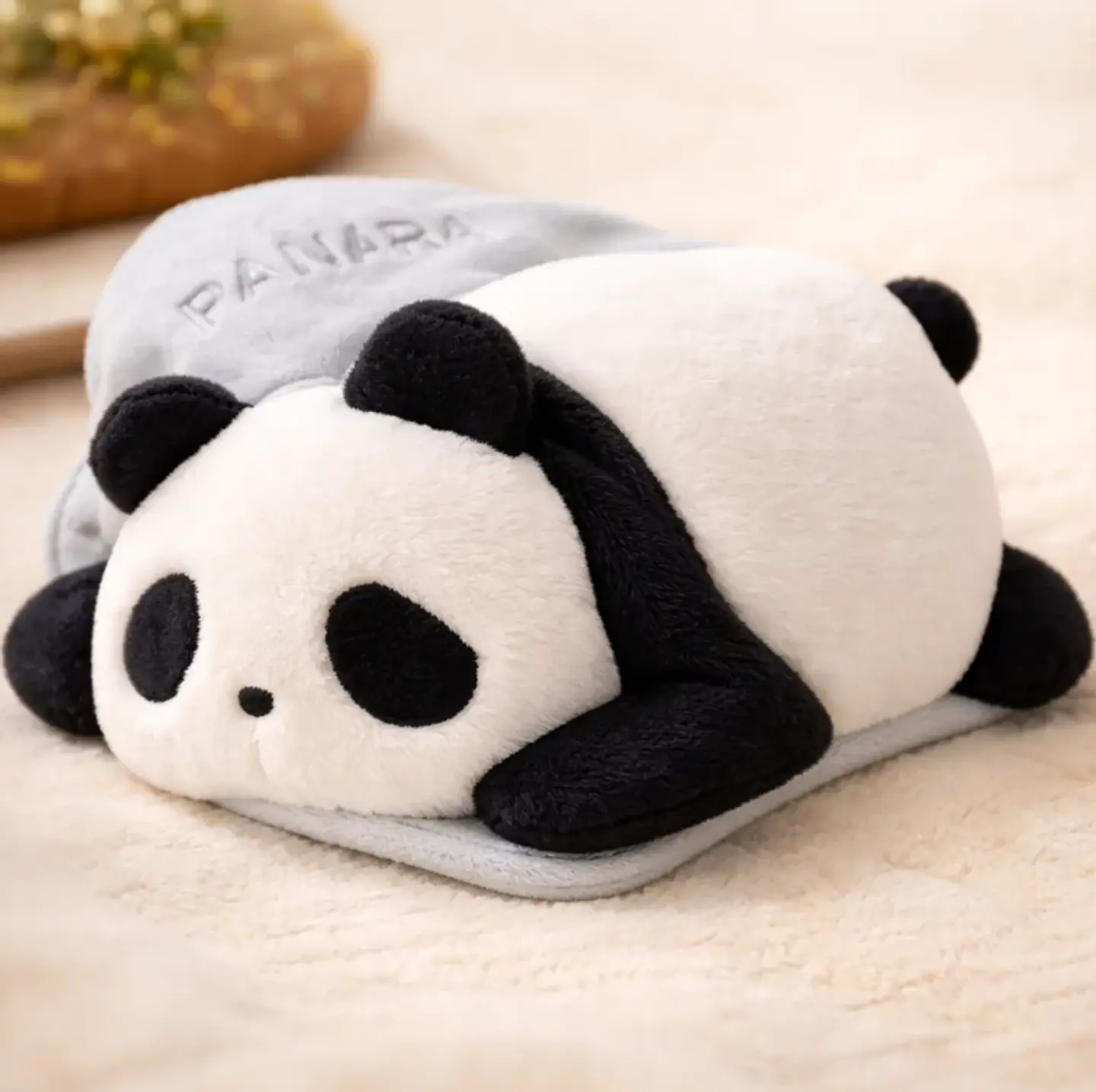 Guatero Eléctrico De Peluche Diseño Oso Panda  4