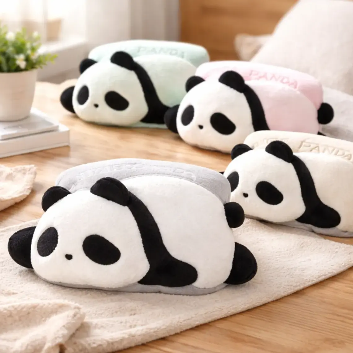 Guatero Eléctrico De Peluche Diseño Oso Panda  1