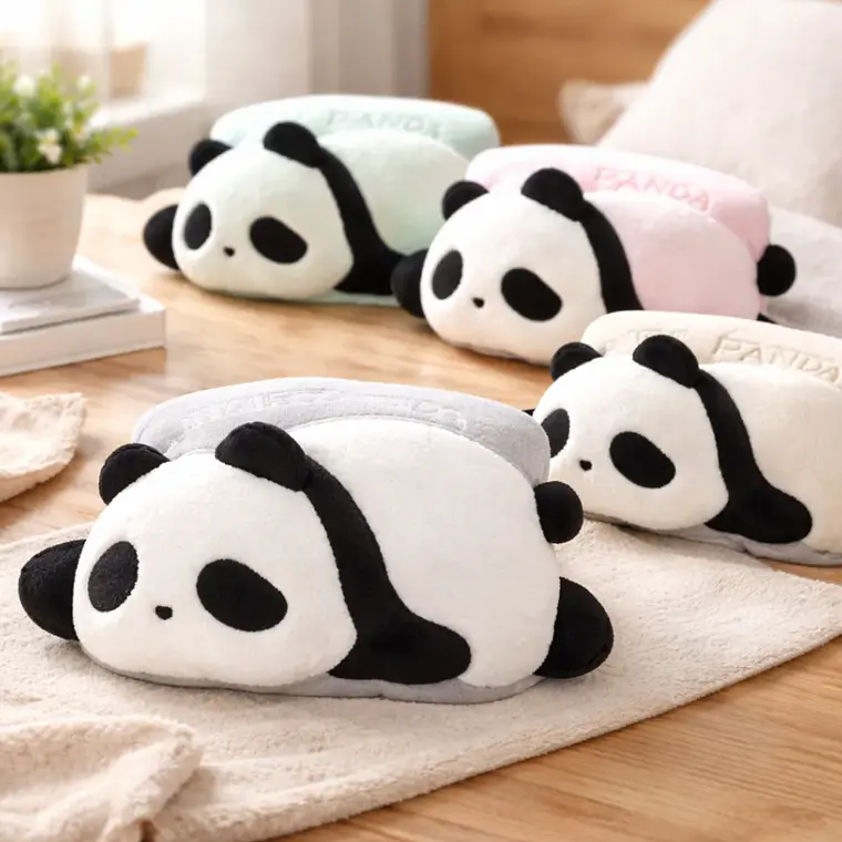 Guatero Eléctrico De Peluche Diseño Oso Panda  1