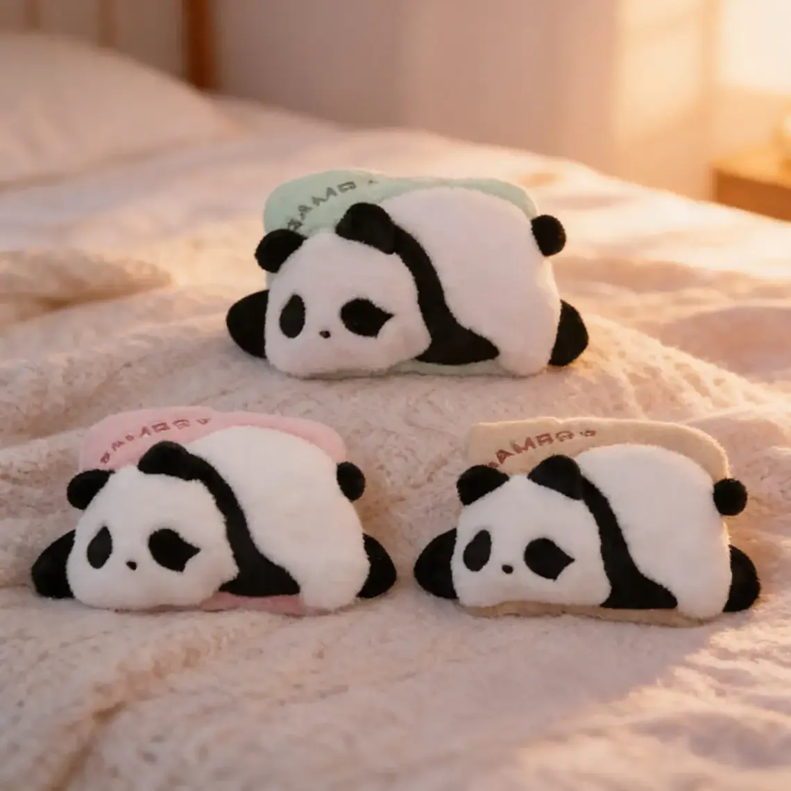 Guatero Eléctrico De Peluche Diseño Oso Panda  6