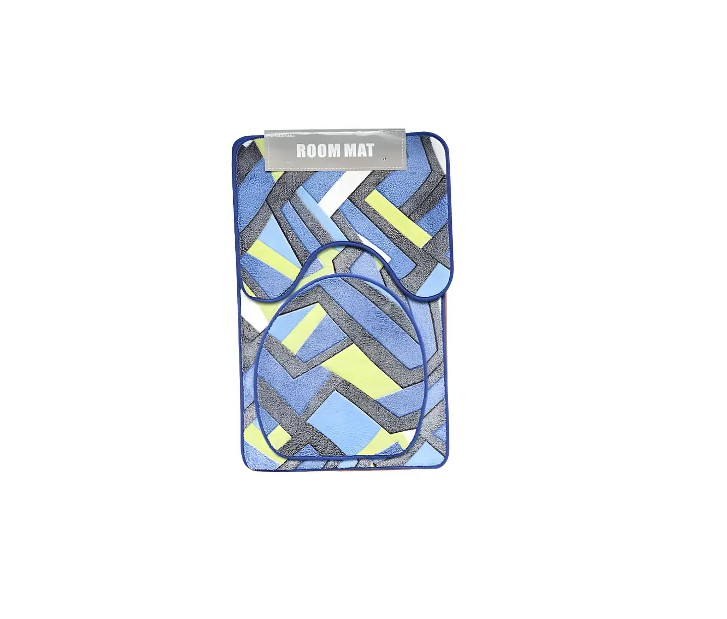 Set Baño 3 Piezas Alfombra Antideslizante varios diseños 6