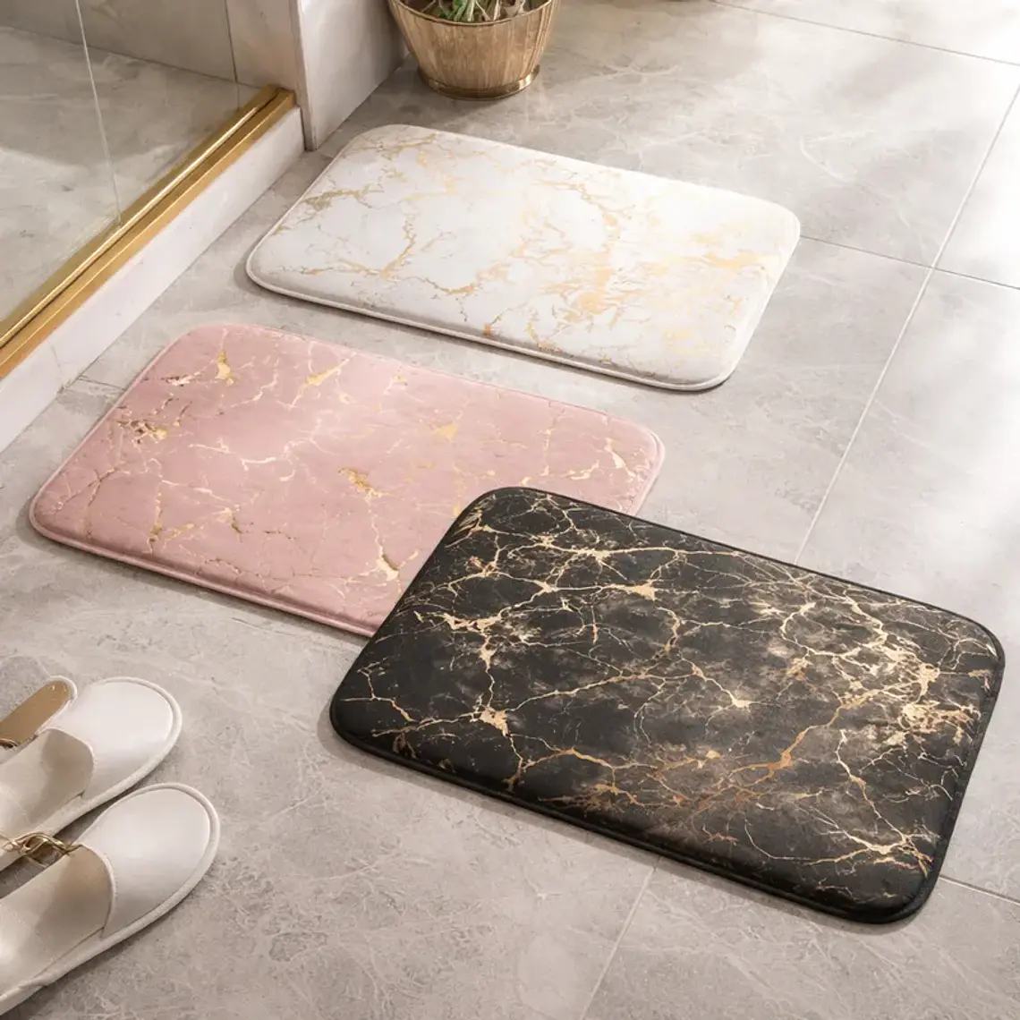 Alfombra Multiuso Mármol Dorado 40x60cm 3