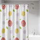 Cortina De Baño Flores Multicolor 180x180cm Impermeable - Miniatura 4